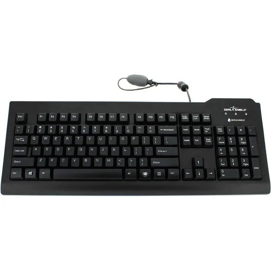 Seal Shield Silver Seal Waterproof Keyboard SSKSV208DE with USB Connectivity and Antimicrobial Protection