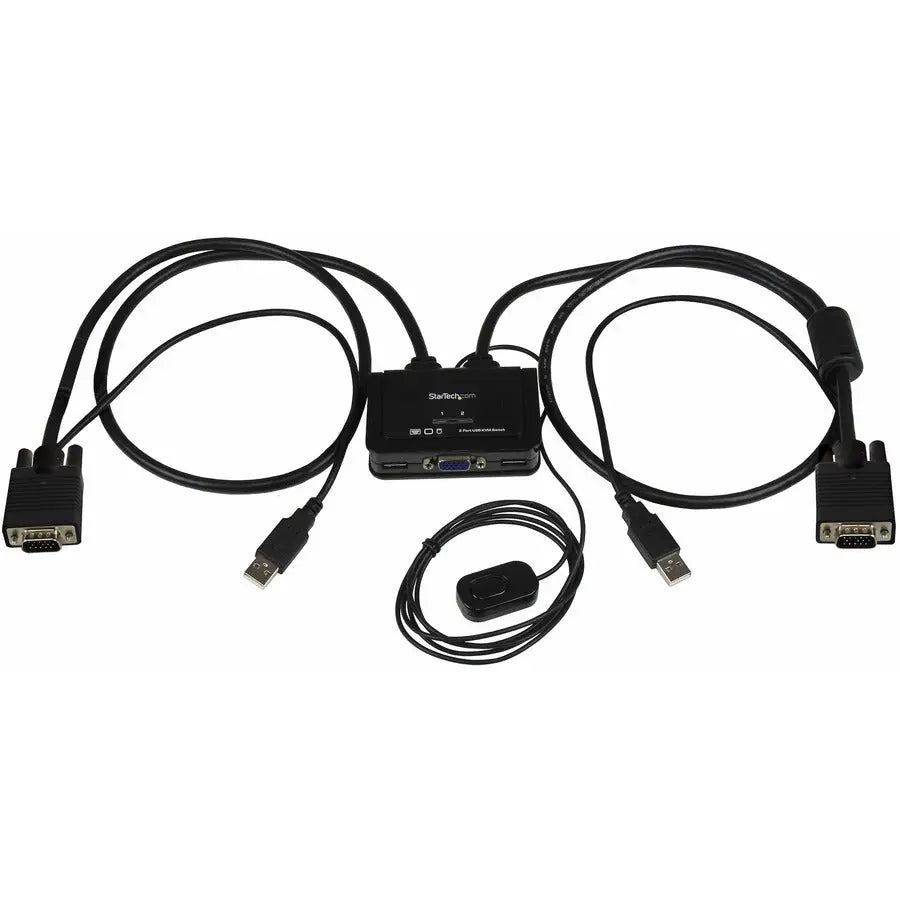 StarTech.com SV211USB 2-Port USB VGA Cable KVM Switch with Remote Control