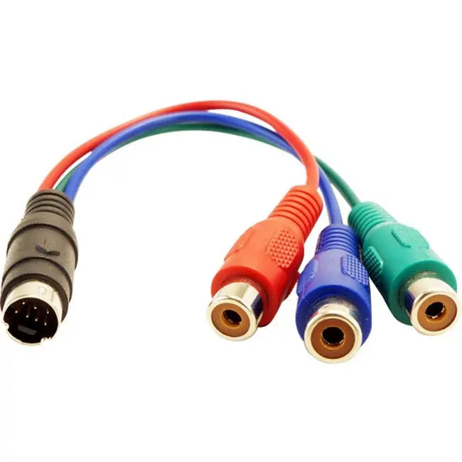 VisionTek 7-Pin to HDTV/Component Video Cable (900660) – High-Quality S-Video to RCA Component Adapter for Gaming and Home Entertainment