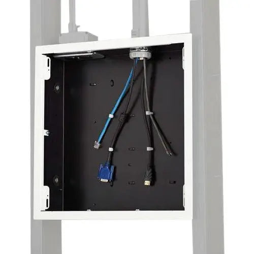 Chief PAC526FW Large In-Wall Storage Box with White Flange – Steel Wall Mounting Solution