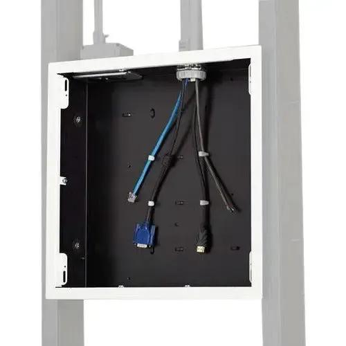 Chief PAC526FW Large In-Wall Storage Box with White Flange – Steel Wall Mounting Solution by Legrand Group