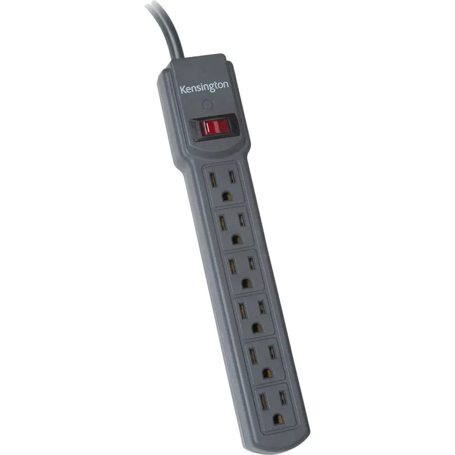 Kensington 6-Outlet Power Strip with 4-Foot Cord and Safety Features