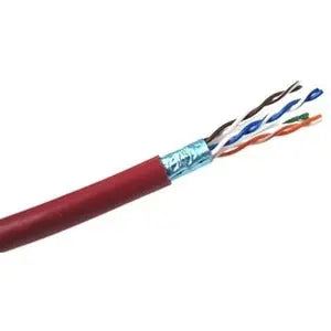 Weltron Cat 6 STP 550 MHz Solid Shielded Plenum CMP Cable – 1000 Feet
