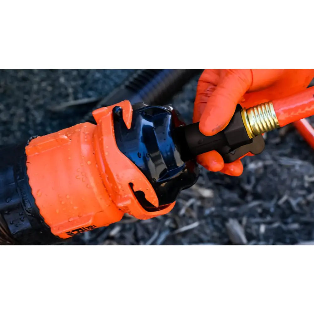 Camco RhinoFlex 10-Foot RV Sewer Hose with Rinser Cap - 5/8 inch Internal Diameter