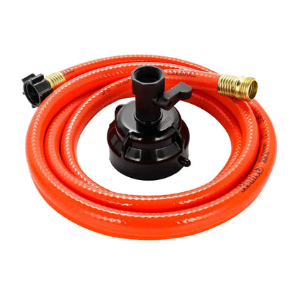 Camco RhinoFlex 10-Foot RV Sewer Hose with Rinser Cap - 5/8 inch Internal Diameter