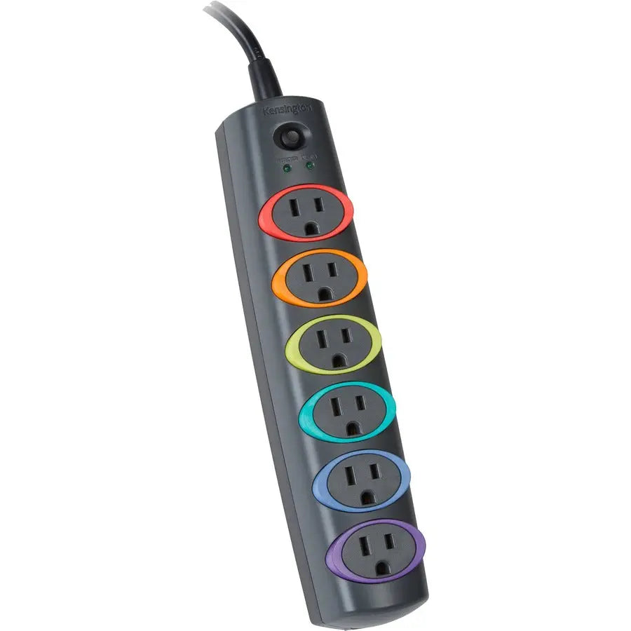 Kensington SmartSockets Basic Surge Protector with 6 Outlets and 6 ft Cord