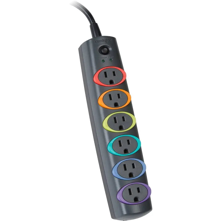 Kensington SmartSockets Premium Surge Protector with 6 Outlets and 8 ft Cord