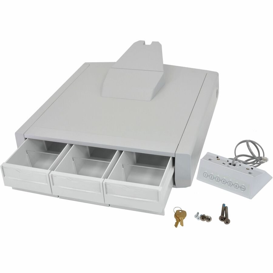 Ergotron SV43 Primary Triple Drawer for LCD Carts - Customizable Auto-Locking Drawer System