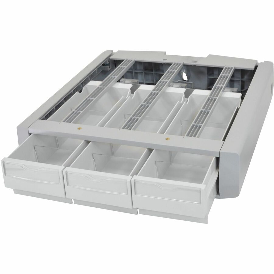 Ergotron SV Triple Supplemental Storage Drawer - White with Key-Lock Security