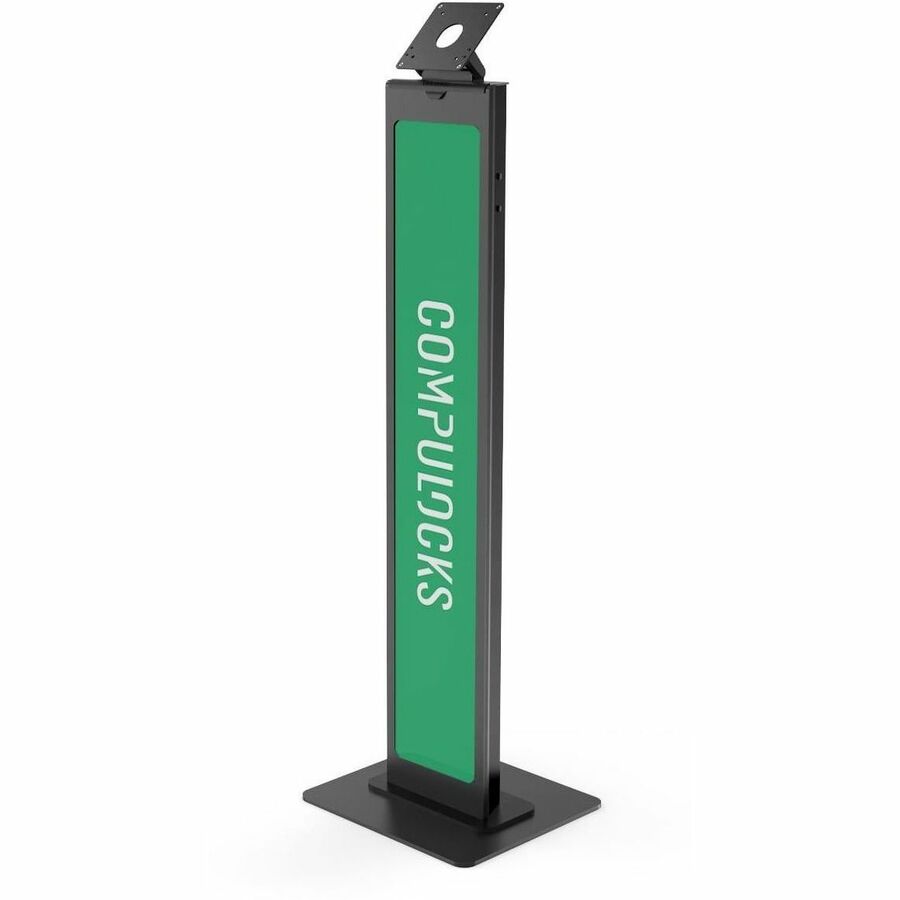 Compulocks VESA Brandable Floor Stand Black with Tiltable Display and Security Features
