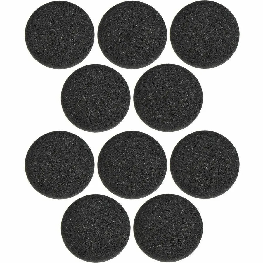 Jabra Evolve20 Foam Ear Cushions – Black, 10 Pack for Jabra EVOLVE Headsets Part Number 14101-45