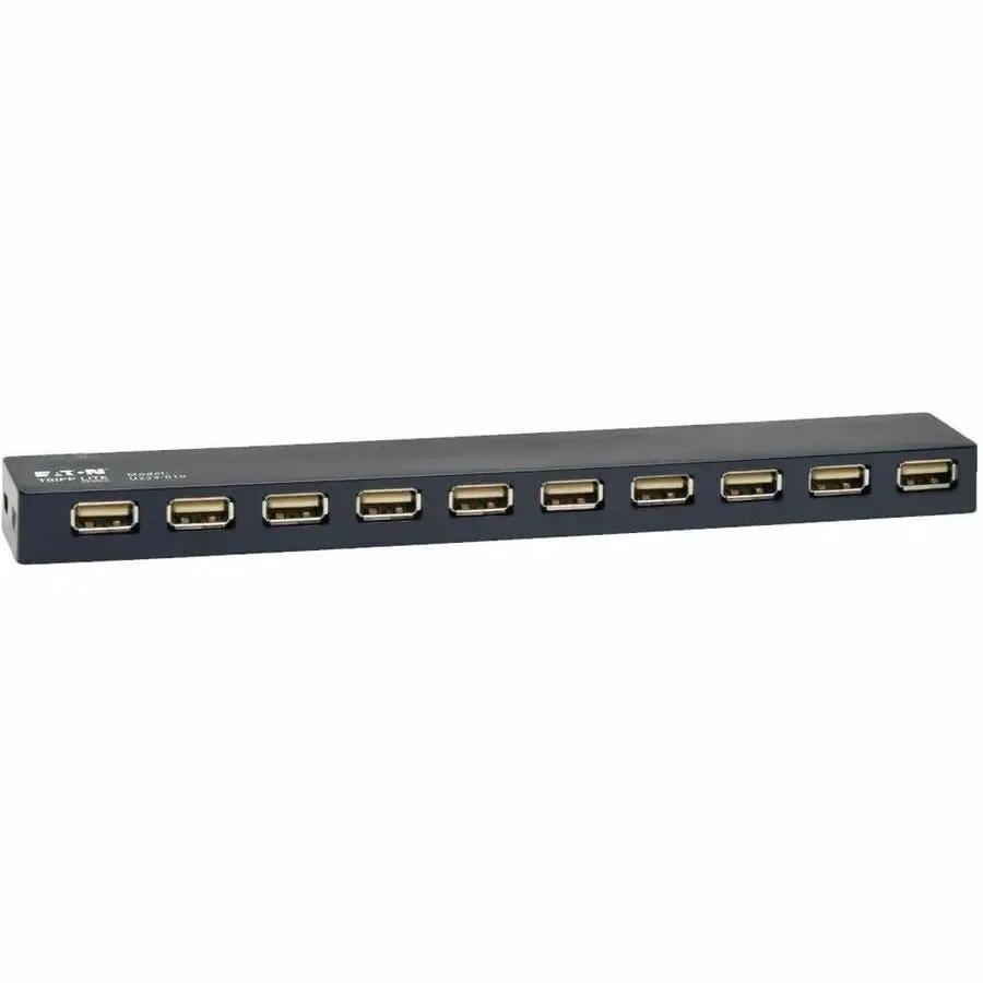 Eaton Tripp Lite Series 10-Port USB 2.0 Hi-Speed Hub - Black by Eaton Corporation