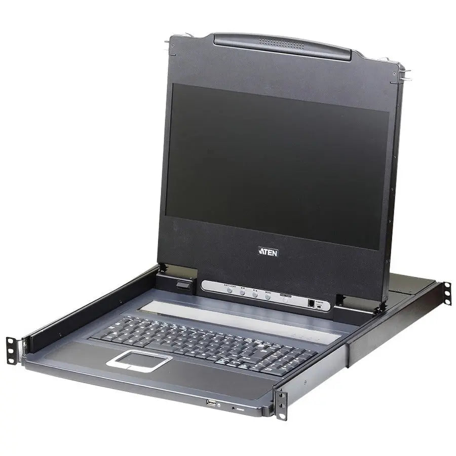 ATEN Technologies CL6700MW DVI Full HD LCD Console - 17.3-Inch LED Backlit Widescreen with Rack Mount Kit