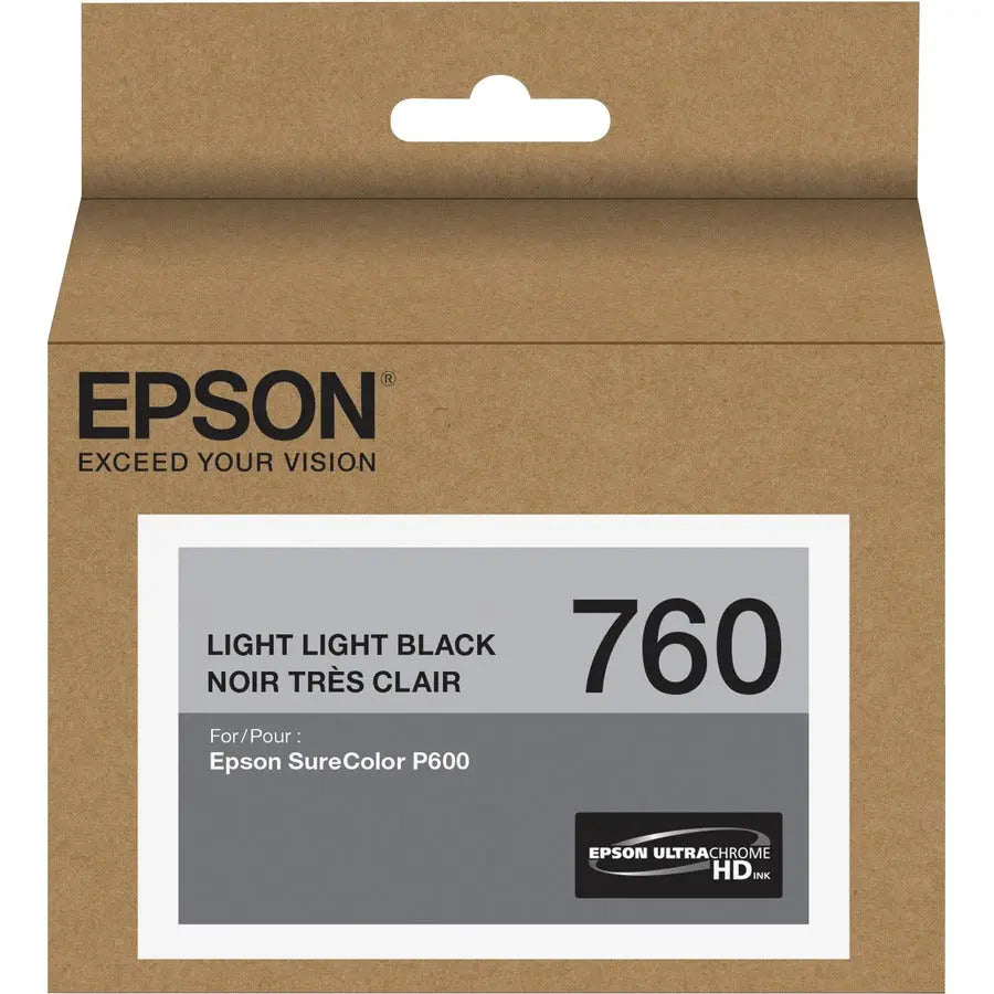 Epson UltraChrome HD T760 Original Ink Cartridge for SureColor P600 - 25.9 ml, Black