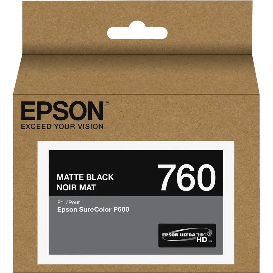Epson UltraChrome HD T760 Original Matte Black Ink Cartridge for SureColor P600
