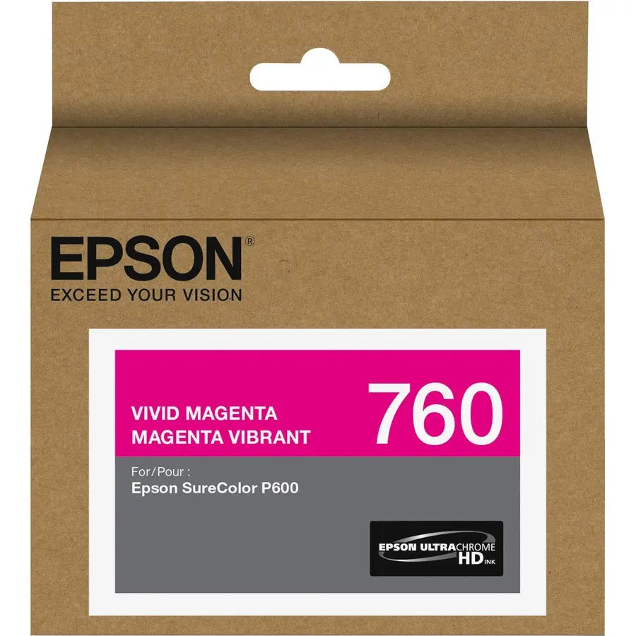 Epson UltraChrome HD T760 Original Ink Cartridge for SureColor P600 – 25.9 ml Replacement Ink