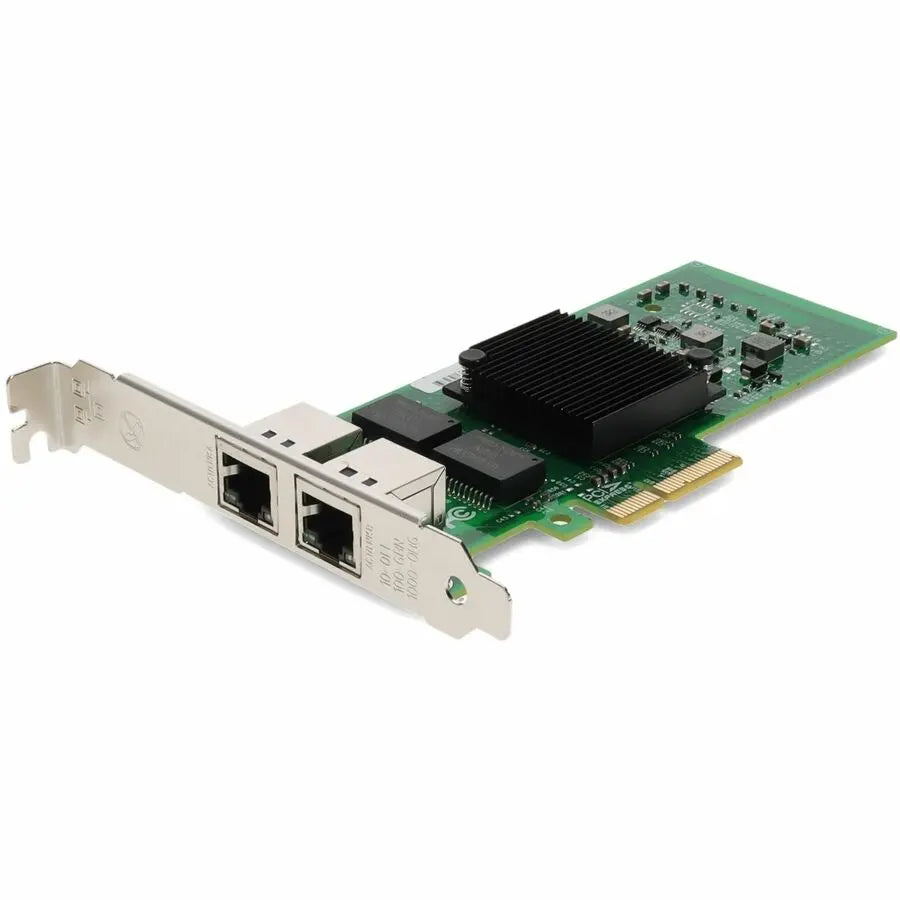 AddOn HP 458492-B21 Compatible Dual Port Gigabit Ethernet PCIe Network Interface Card