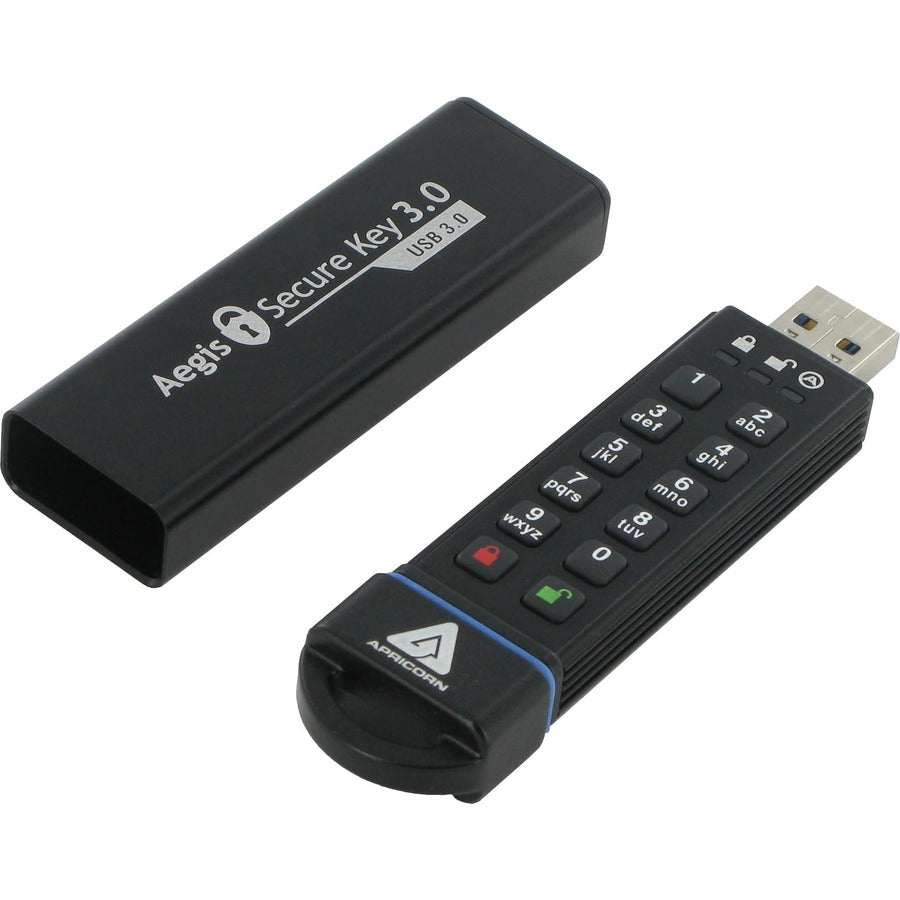 Apricorn Aegis Secure Key 3.0 240GB USB 3.1 Flash Drive with Military-Grade Security