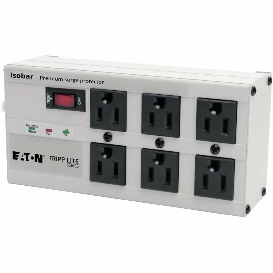 Eaton Corporation Tripp Lite Isobar 6-Outlet Surge Protector with 6 ft. Cord and Safety Covers