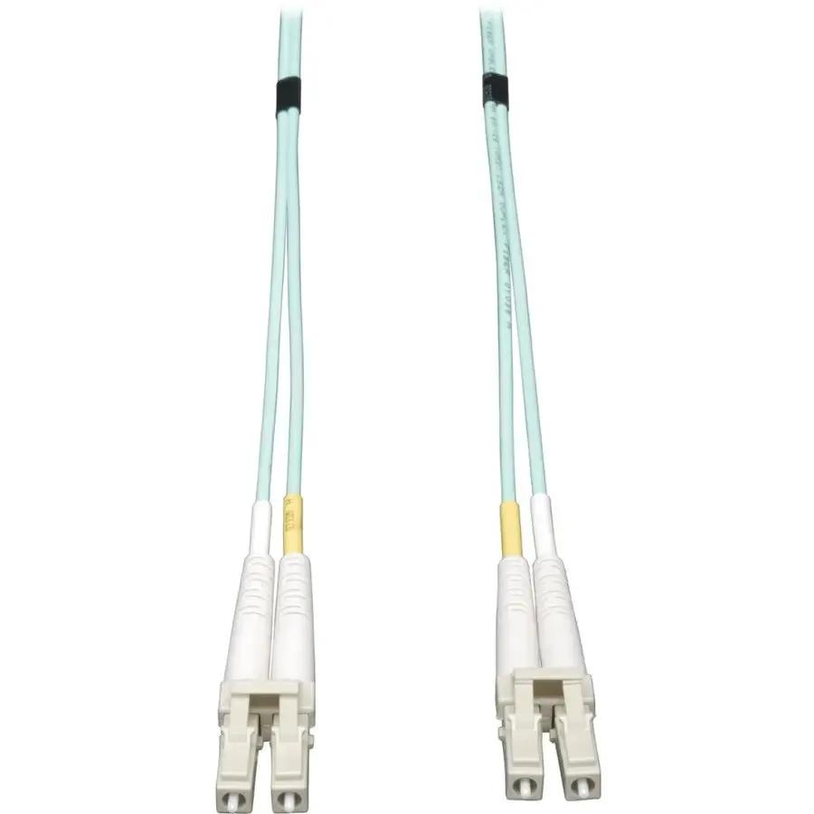 Eaton Corporation Tripp Lite N820-20N 0.5M Aqua OM3 Duplex Multimode Fiber Patch Cable with LC/LC Connectors by Eaton Corporation