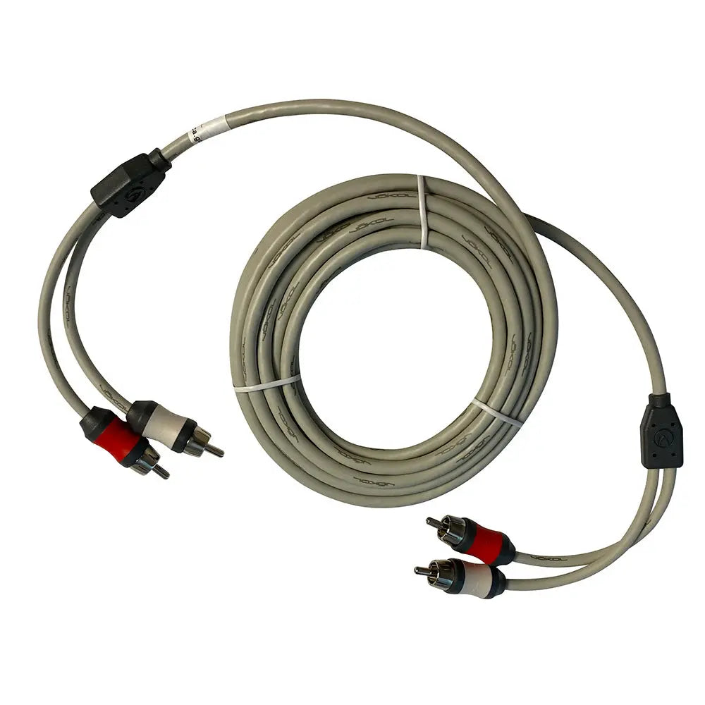 Marine Audio RCA Cable Twisted Pair - 12 ft (3.7 meters) for Marine and RV Audio Systems