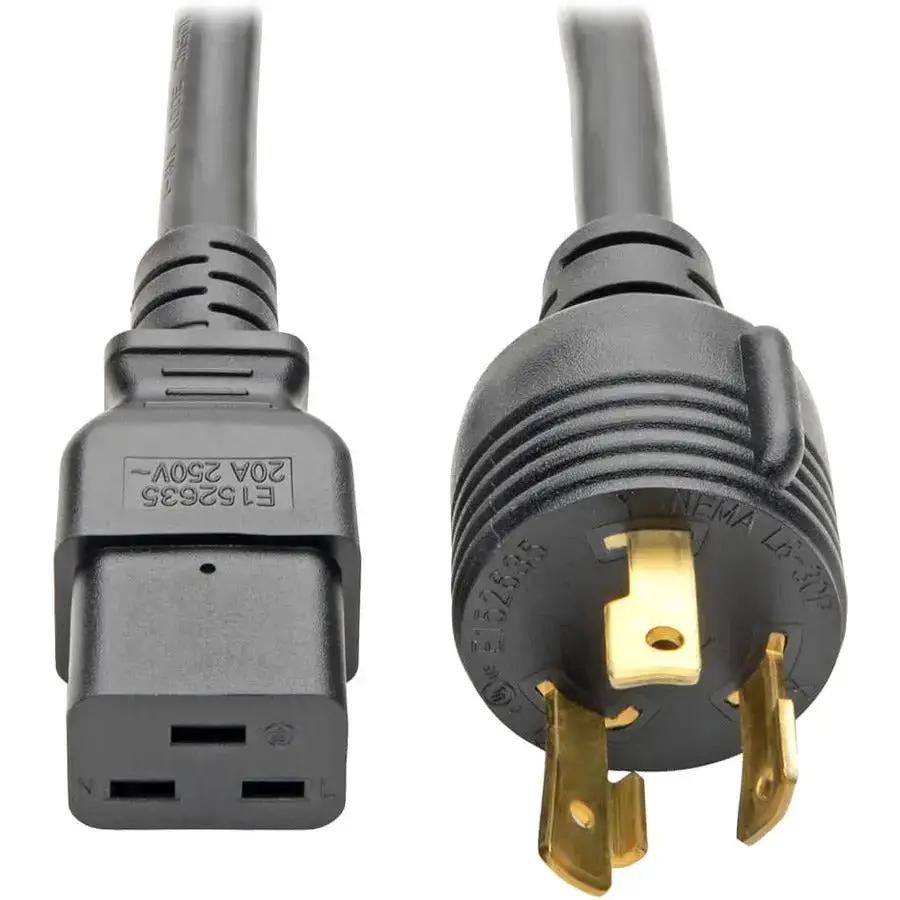 Tripp Lite Heavy-Duty Power Cord C19 to L6-30P, 12 ft., 20A, 100-250V - Eaton P040-012-P30 by Eaton Corporation