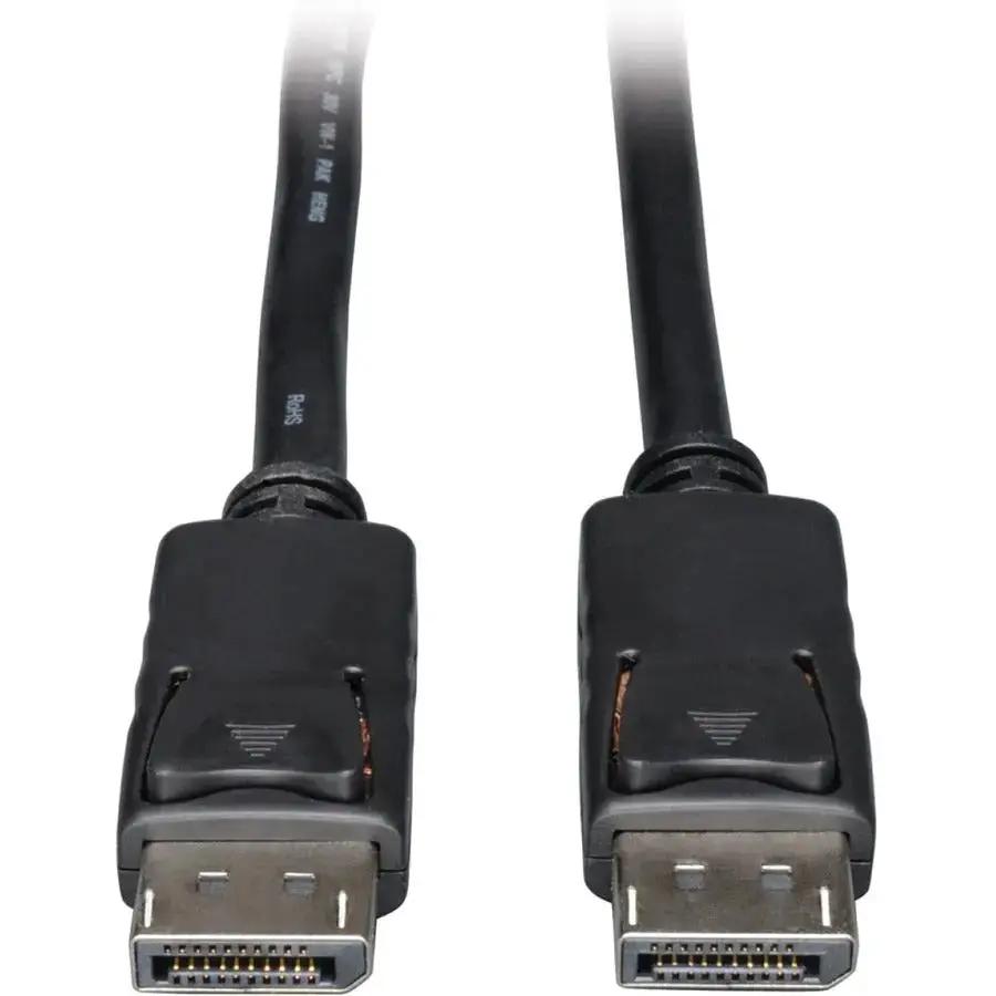 Eaton Tripp Lite Series DisplayPort Cable with Latches - 1 ft, 4K UHD Support, Black by Eaton Corporation
