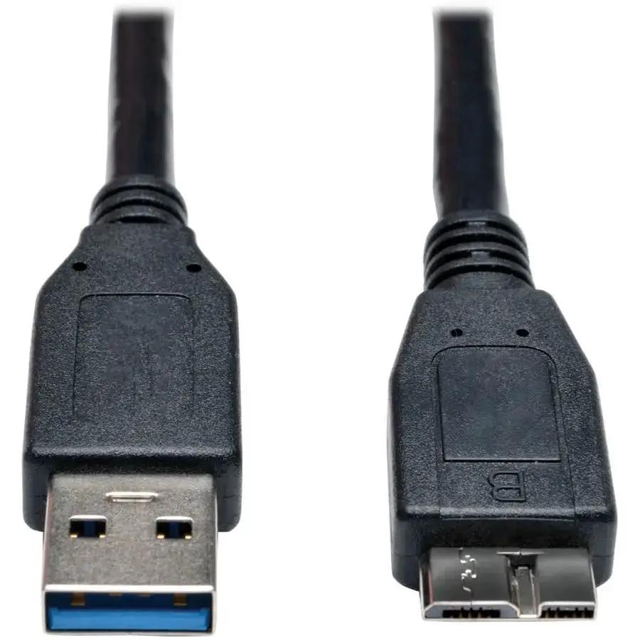 Eaton Tripp Lite Series USB 3.0 SuperSpeed Device Cable (A to Micro-B M/M) - 1 ft. Black by Eaton Corporation