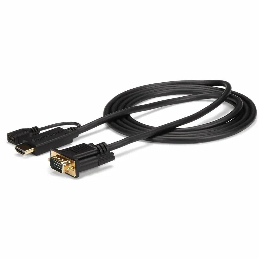 StarTech.com HDMI to VGA Cable - 10 ft / 3m - 1080p - 1920 x 1200 - Active HDMI Cable - Monitor Cable - Computer Cable