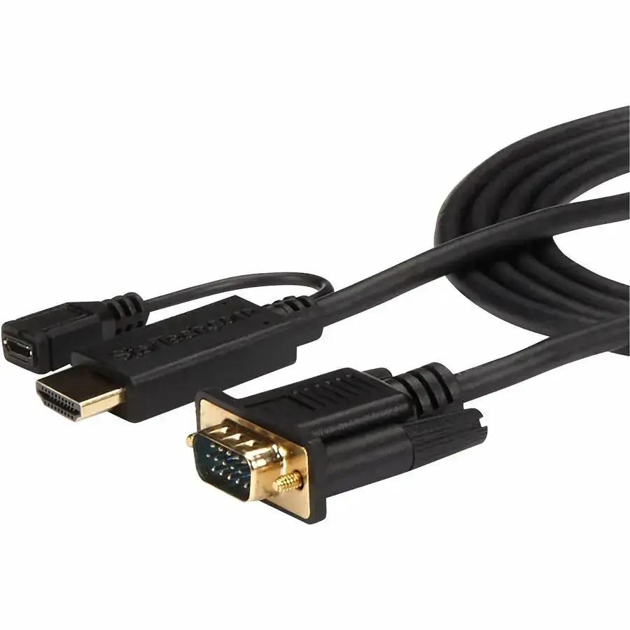StarTech.com HD2VGAMM3 3ft HDMI to VGA Converter Cable for High-Resolution Video Connection by StarTech.com