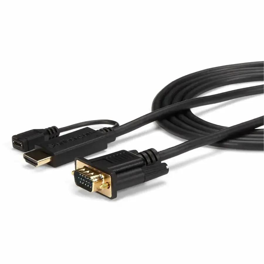 StarTech HDMI to VGA Cable - 6 ft / 2m - Active Digital HDMI to VGA Converter for High-Definition Video by StarTech.com