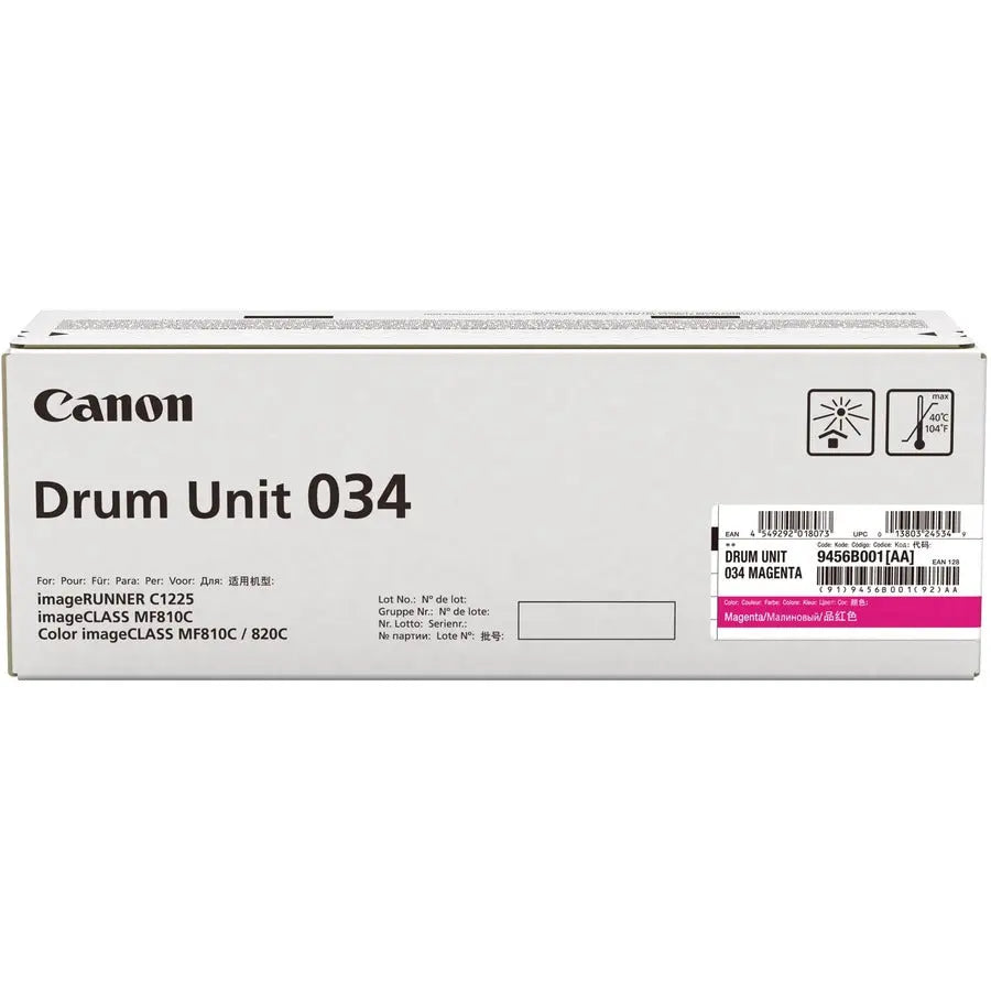 Canon 034 Imaging Drum for Canon ImageCLASS MF810C and MF820C Printers