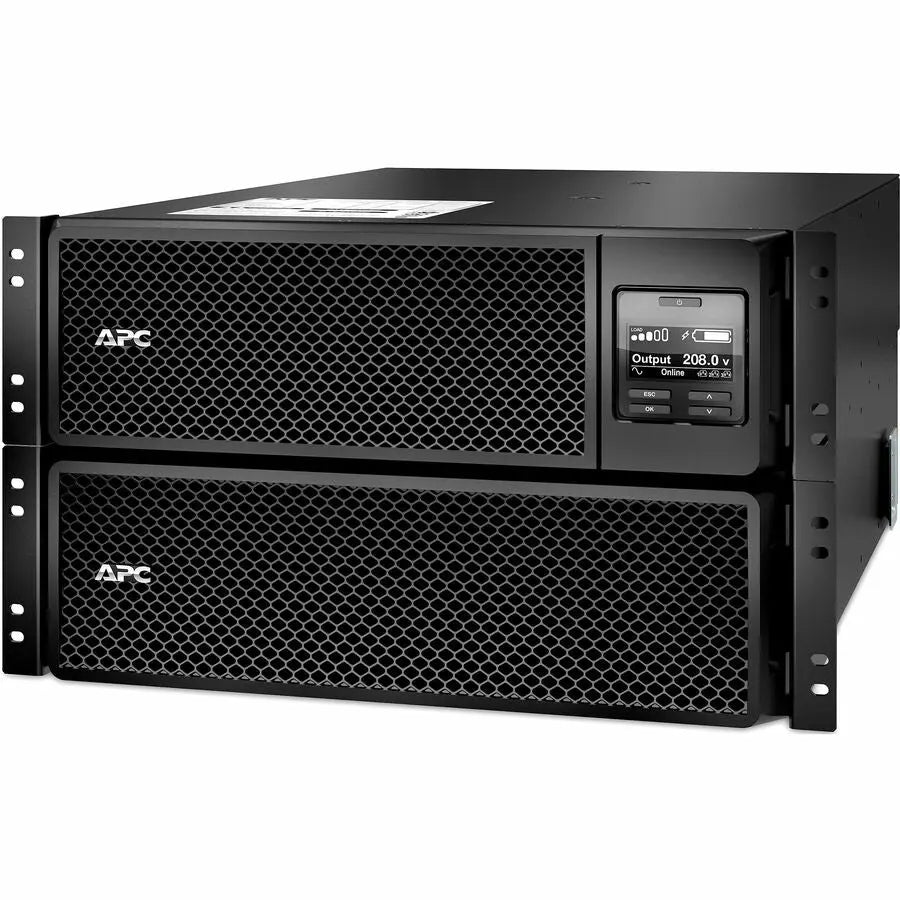 APC Smart-UPS On-Line, 8kVA/8kW, Rackmount 6U, 208V, 4x L6-20R+2x L6-30R NEMA outlets, Network Card+SmartSlot, Extended runtime, W/ rail kit