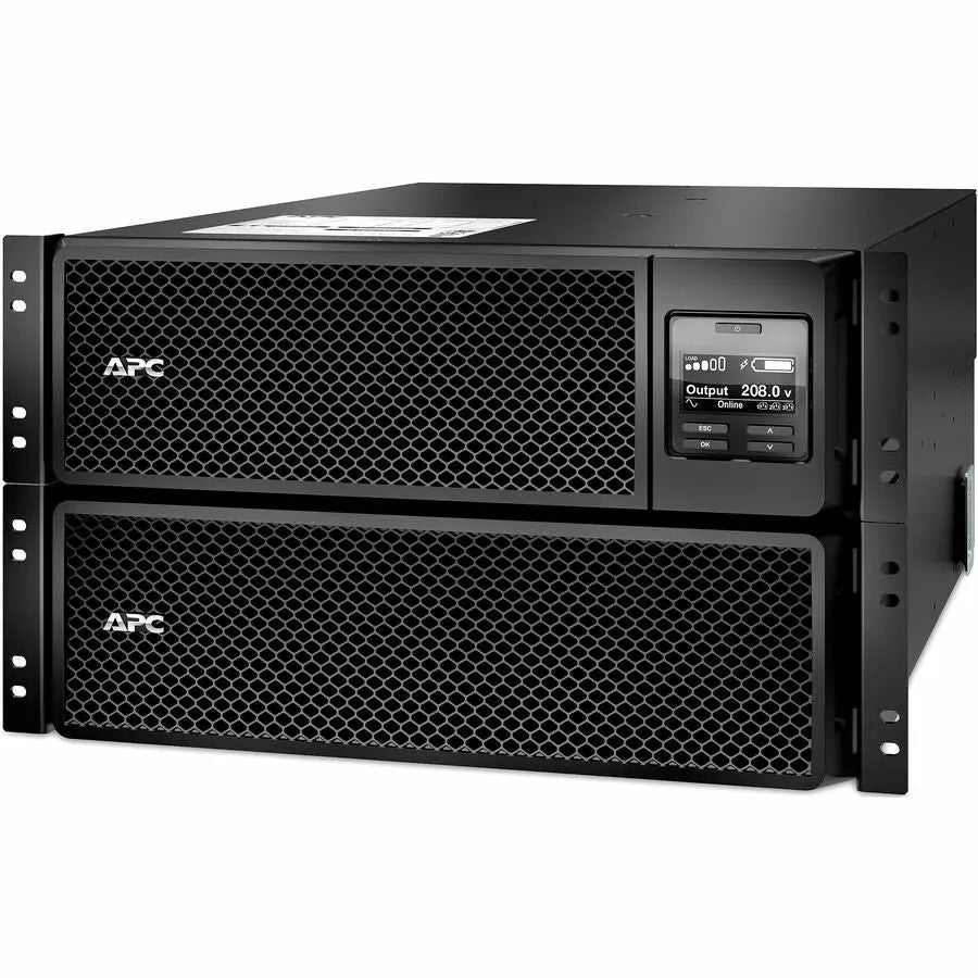 APC Smart-UPS On-Line, 10kVA/10kW, Rackmount 6U, 208V, 4x L6-20R+2x L6-30R NEMA outlets, Network Card+SmartSlot, Extended runtime, W/ rail kit