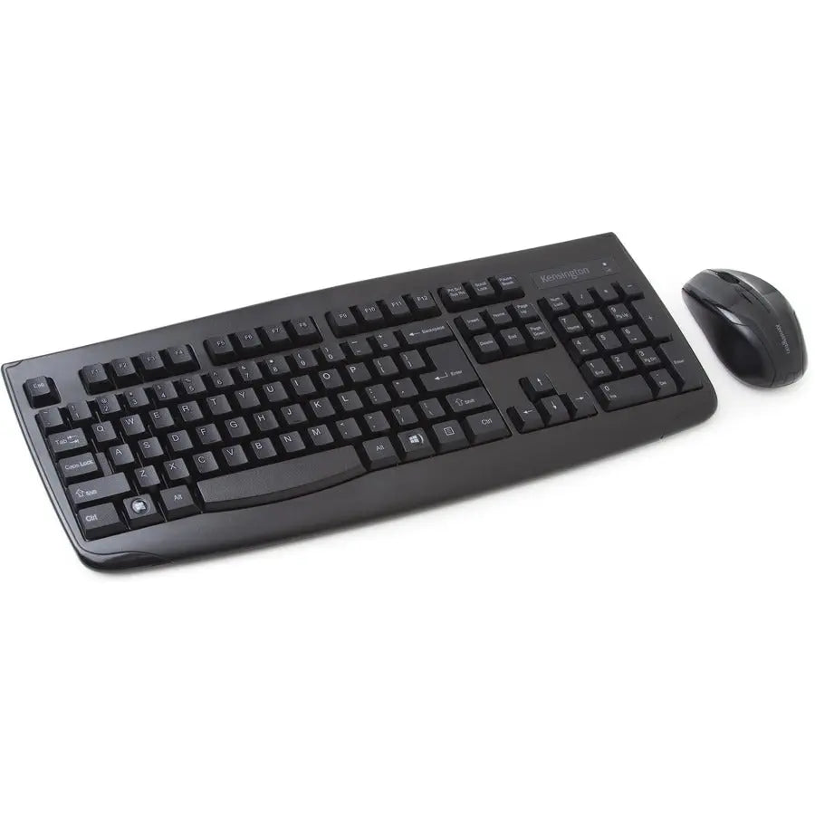 Kensington Pro Fit Wireless Desktop Set - Black with Spill-Proof Keyboard and Ambidextrous Mouse