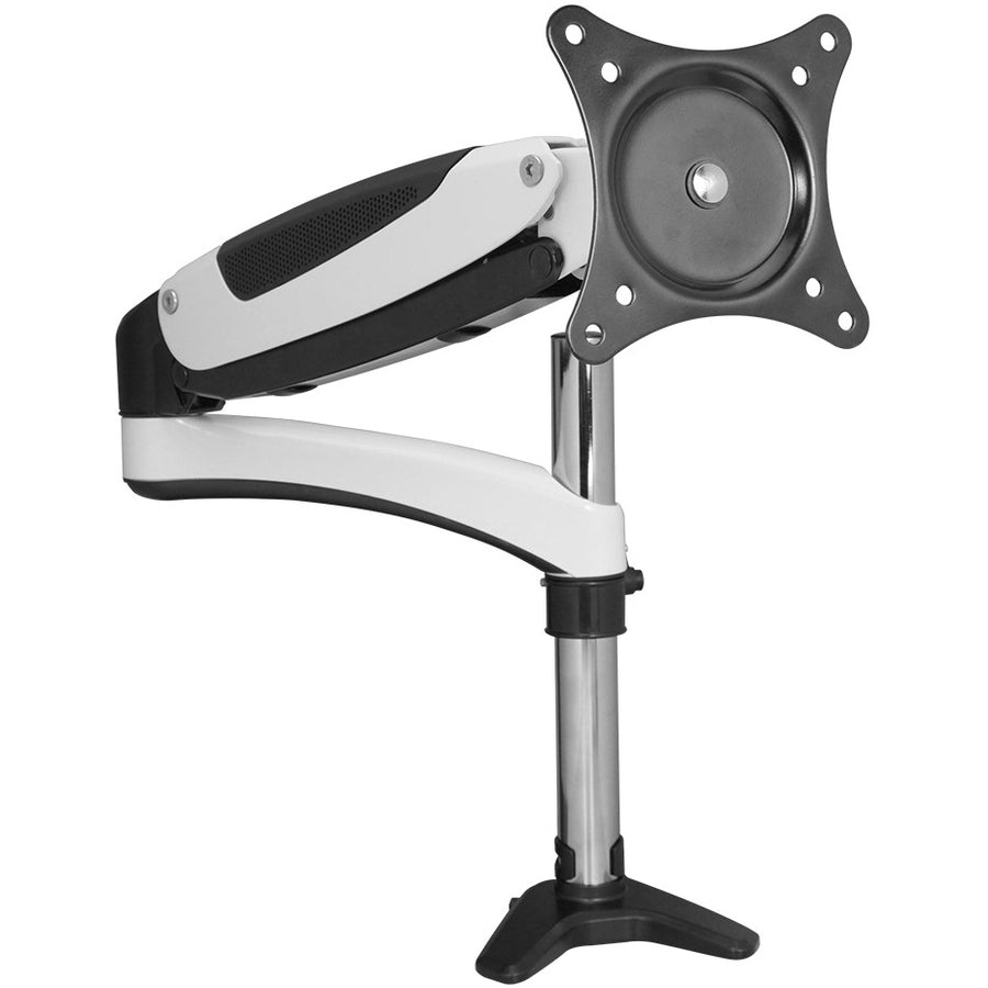SIIG Inc Full-Motion Easy Access Single Monitor Desk Mount - White
