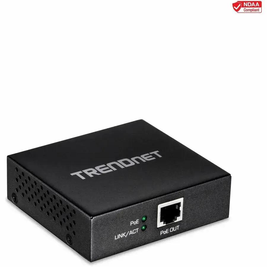 TRENDnet Gigabit PoE+ Extender TPE-E100 for Long-Range Power over Ethernet by TRENDnet