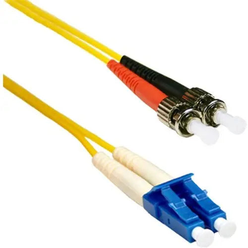 ENET 4M ST/LC Duplex Single-Mode Fiber Optic Patch Cable – 9/125 OS1 Yellow