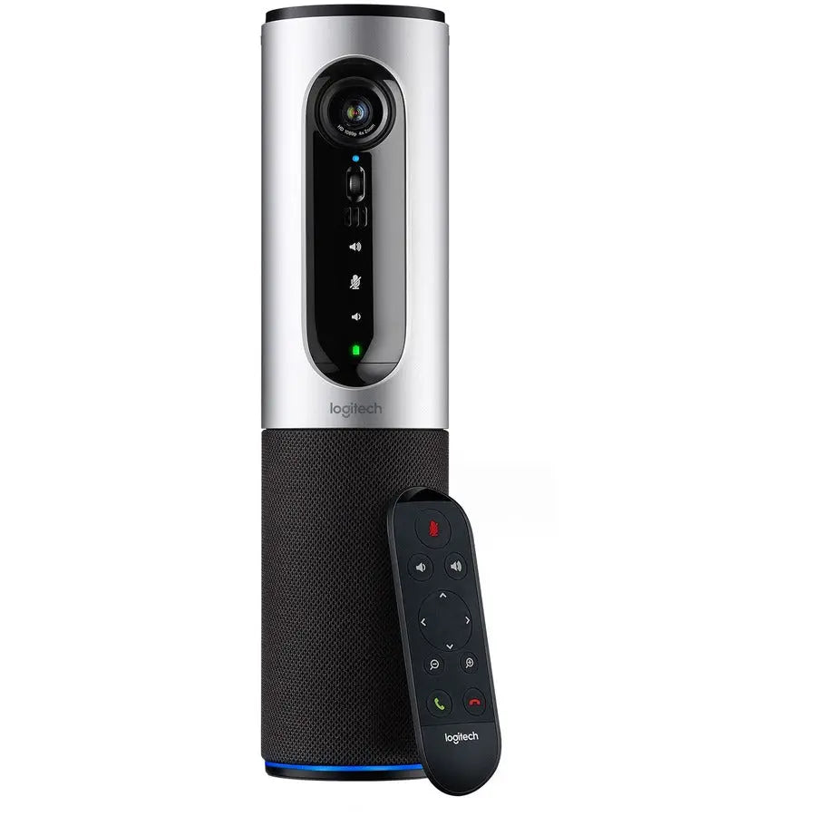 Logitech ConferenceCam Connect Video Conferencing Camera - Silver | HD 1080p, Wireless Screen Mirroring, Portable Design