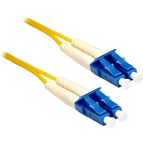 ENET NSI Industries 1M LC/LC Duplex Single-Mode Fiber Optic Patch Cable - Yellow, LC2-SM-SMP-1M-ENC