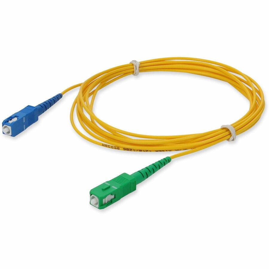 AddOn 2m Single-Mode Fiber Simplex Riser-Rated Patch Cable with APC-SC and PC-SC Connectors