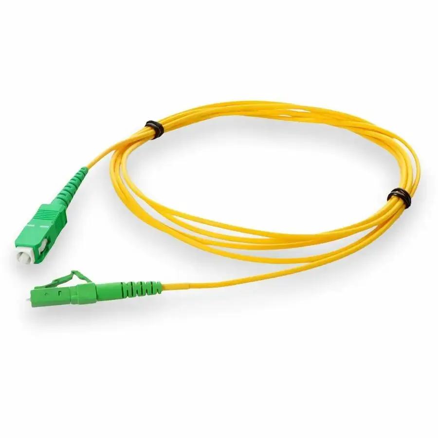AddOn 2m ALC (Male) to ASC (Male) Yellow OS2 Riser-Rated Simplex Fiber Optic Patch Cable by ADDON