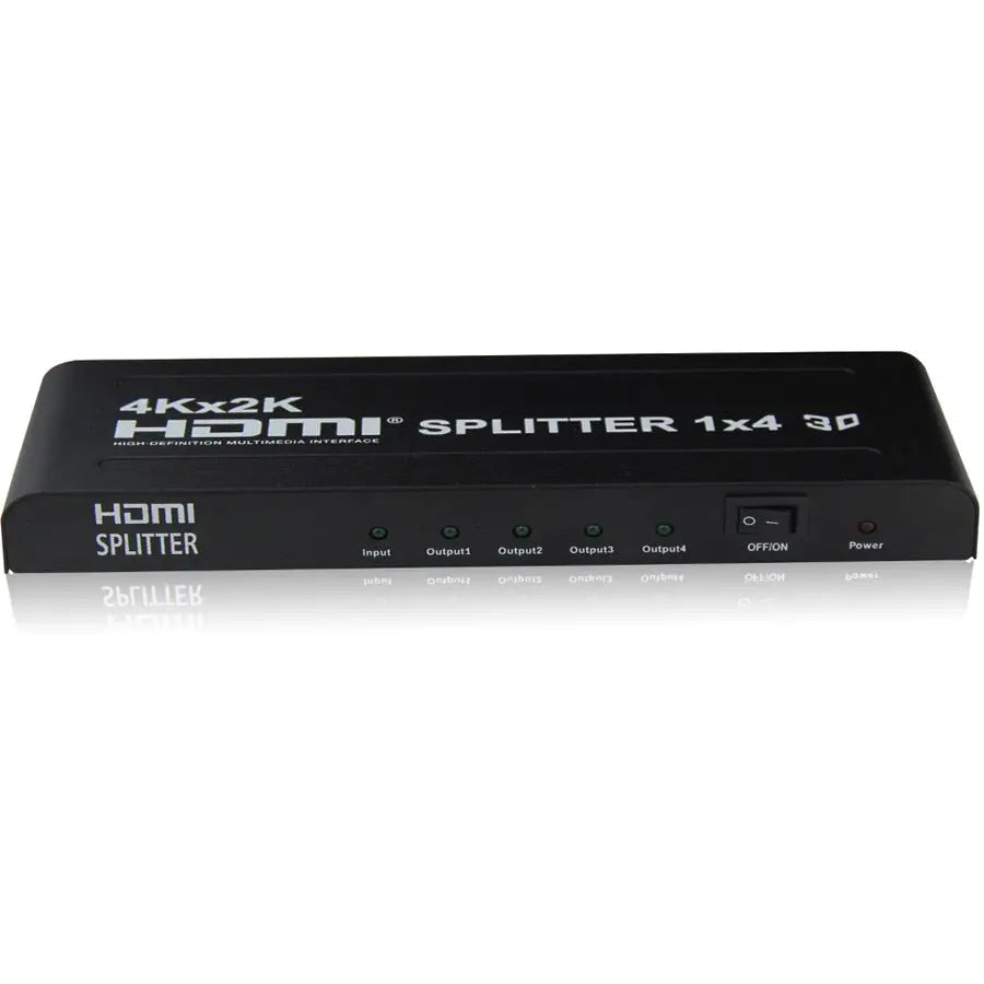 4XEM 4-Port HDMI Splitter and Signal Amplifier for 4K/2K and 3D Video – Model 4XHDMI44K2K