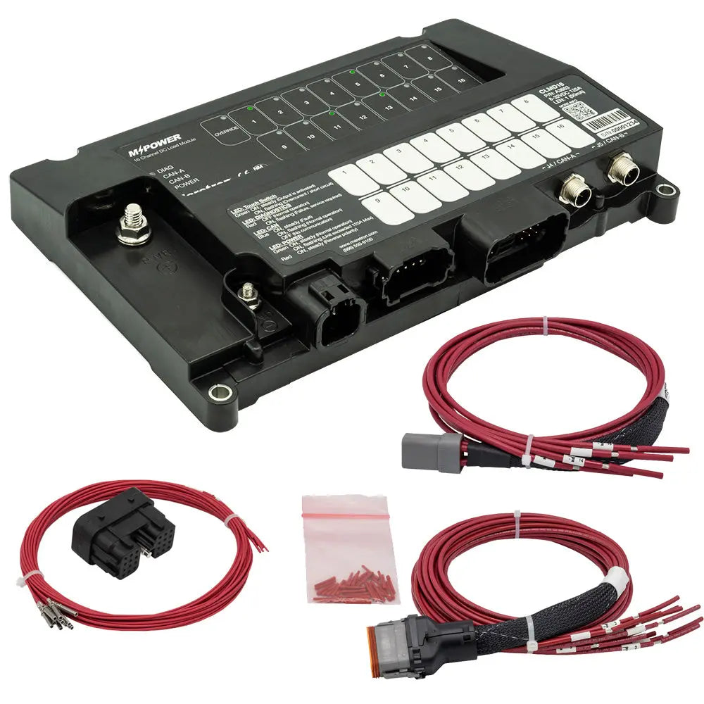 Maretron MPower CLMD16-R 16-Channel DC Load Controller Module with NMEA 2000 and J1 & J2 Connectors
