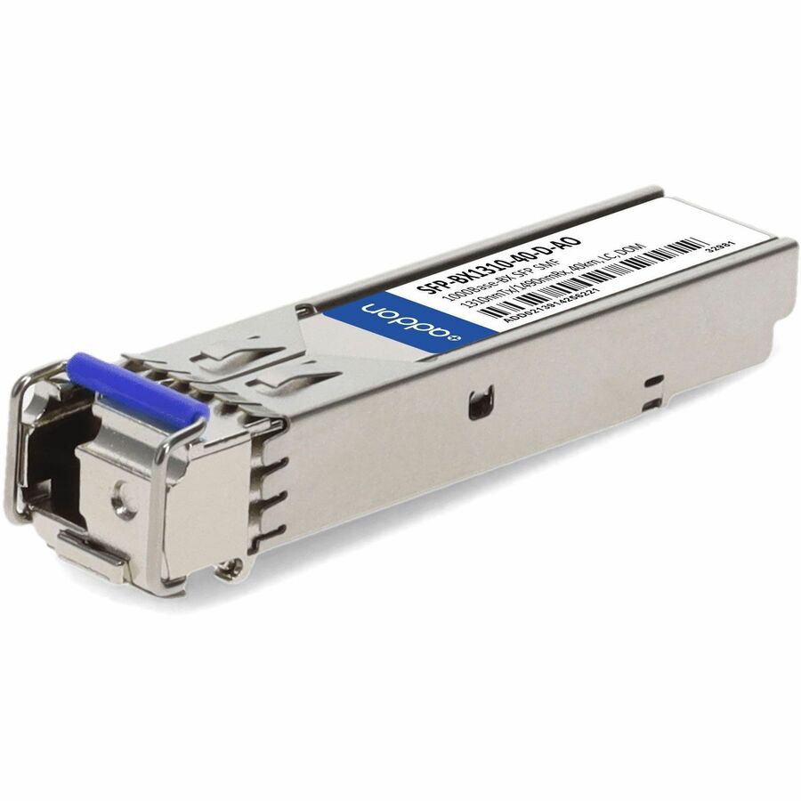AddOn ZyXEL® SFP-BX1310-40-D Compatible 1000Base-BX SFP Transceiver (SMF, 1310nmTx/1490nmRx, 40km, LC, DOM)
