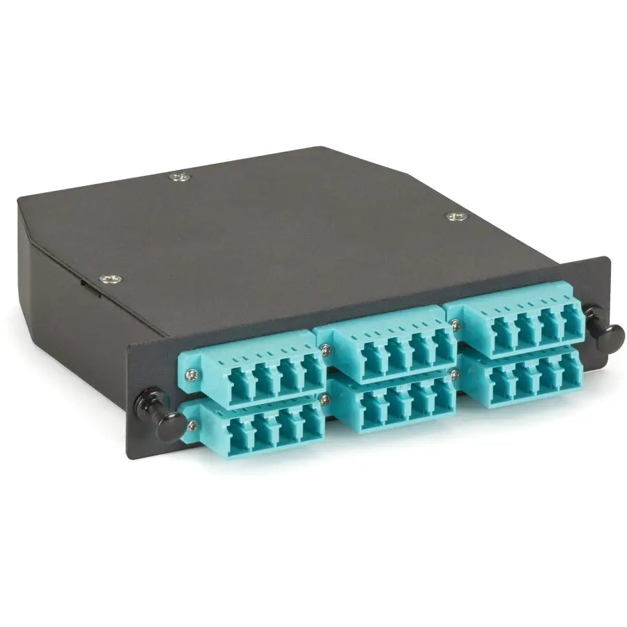 Black Box MTP OM3 Fiber Optic LGX Cassette - 1 MTP 24 to 24 LC Type A for High-Density Networking