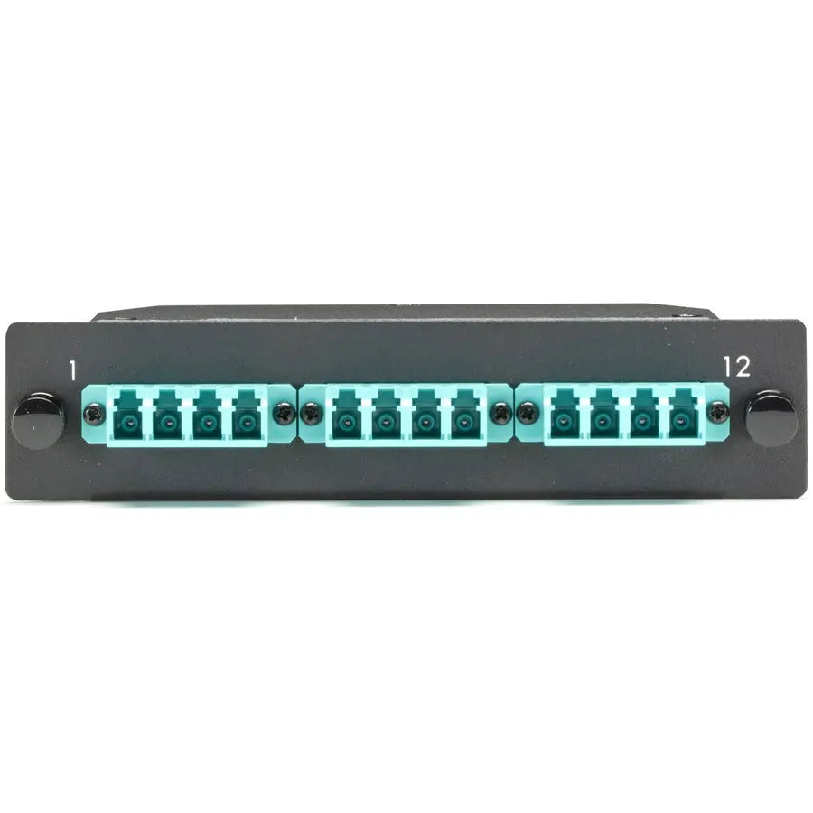Black Box FOCA20M3-1MP12-12LC MTP OM3 Fiber Optic Network Patch Panel