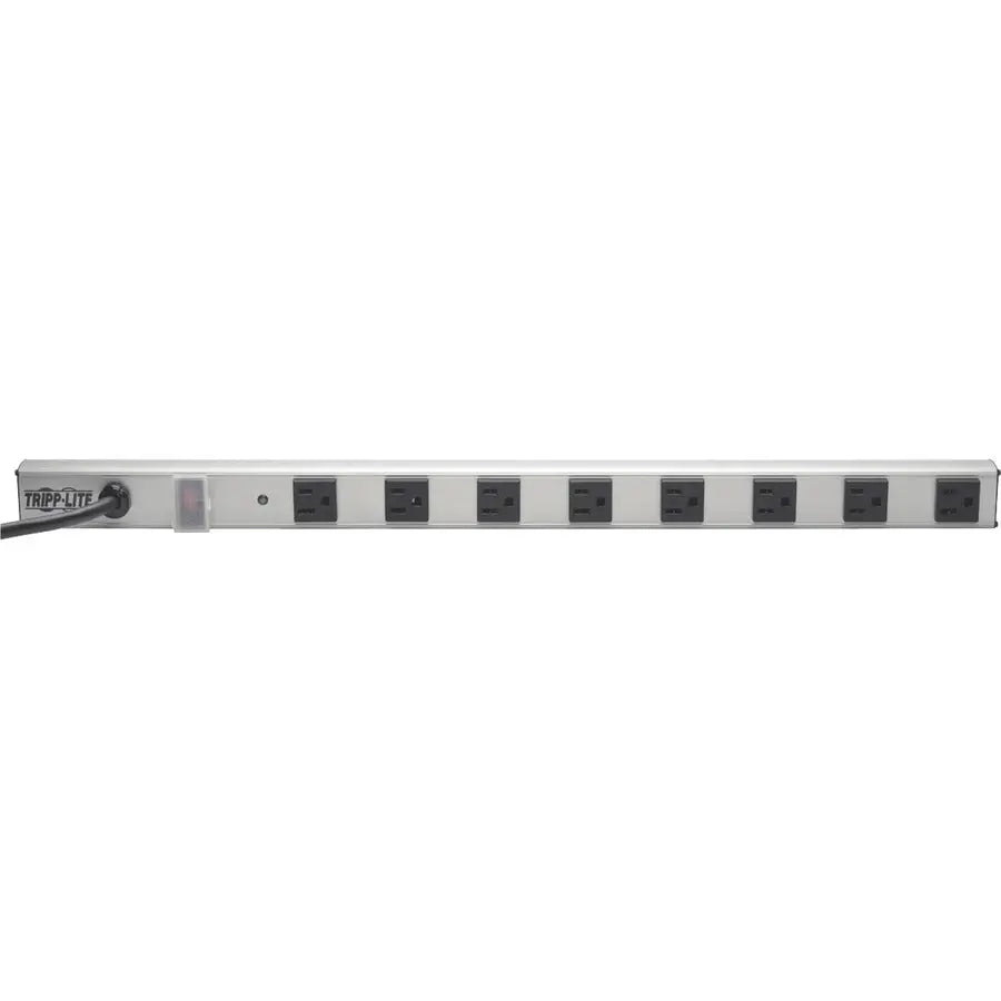 Eaton Tripp Lite Series 8-Outlet Power Strip with Surge Protection, 6 ft. (1.83 m) Cord, 1050 Joules, 2 ft. (0.61 m) length