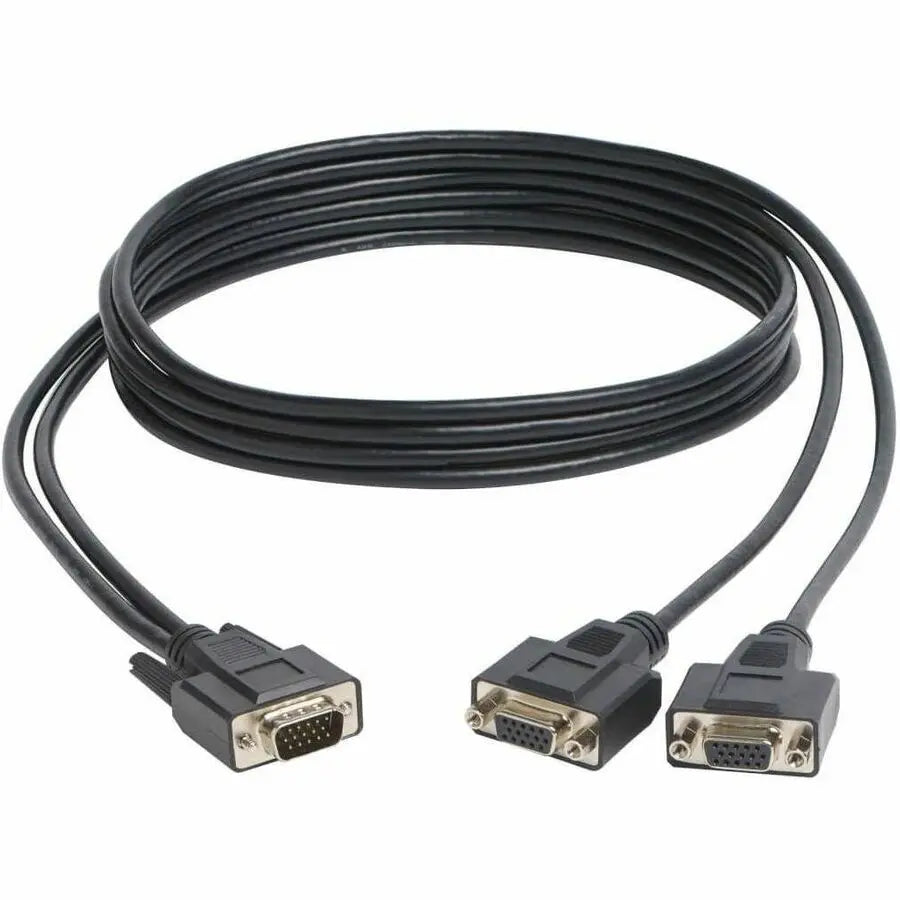 Eaton Tripp Lite P516-006-HR 6-ft High Resolution VGA Monitor Y Splitter Cable (HD15 Male to 2 HD15 Female)