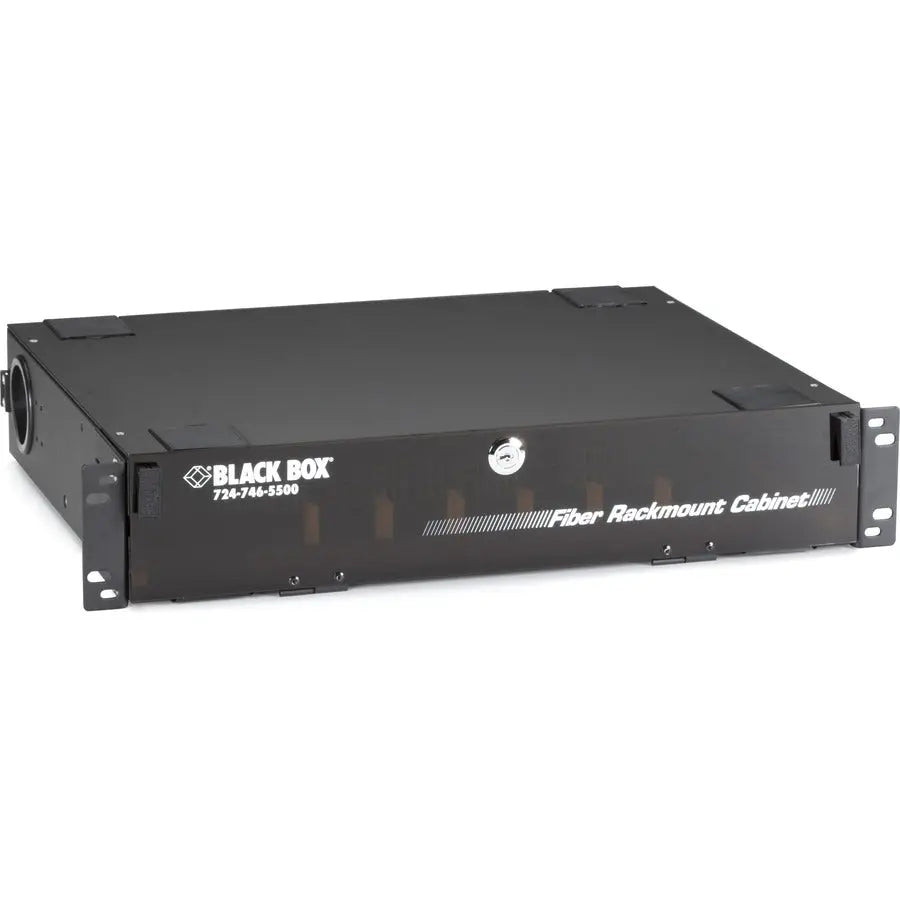 Black Box JPM418A-R5 Rackmount Fiber Enclosure - 2U, 6-Panel for 19" or 23" Racks